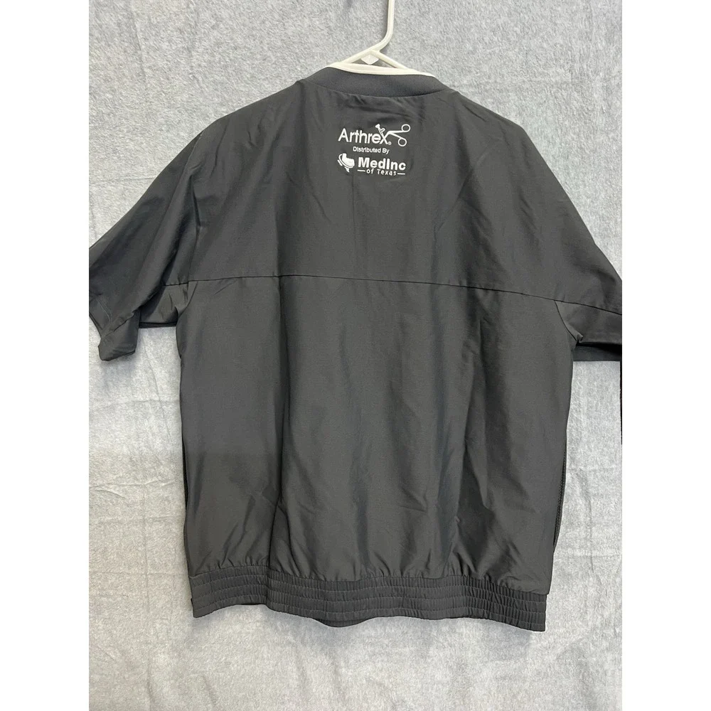 Jordan Brand Mens Grey Short Sleeve Windbreaker Quarter Zip Pullover CV5858-06 L